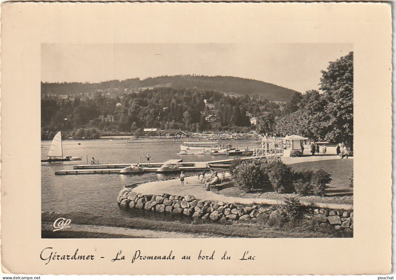 LE 15-(88) GERARDMER - LA PROMENADE AU BORD DU LAC  - 2 SCANS  - Gerardmer