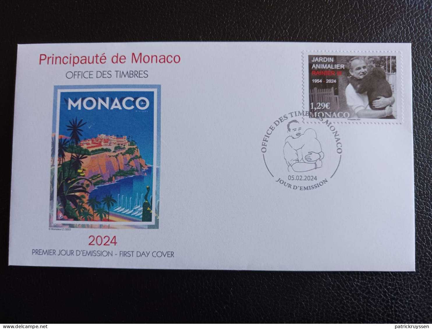 Monaco 2024 70 Years Rainier III Zoological Gardens Animals Monkey 1v FDC PJ - Neufs