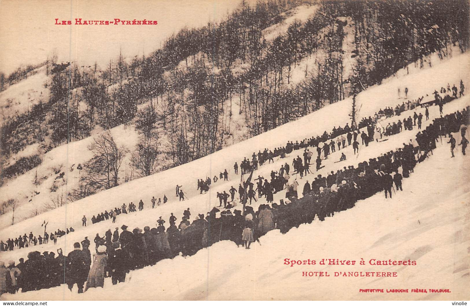 24-5372 : CAUTERETS. SPORTS D'HIVER. SKI. HOTEL D'ANGLETERRE - Cauterets