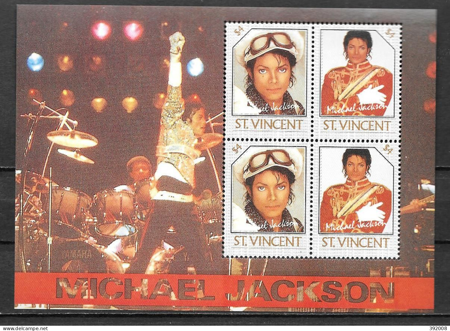 Michael Jackson - ST Vincent BF 636 **MNH - D4/2 - Zangers