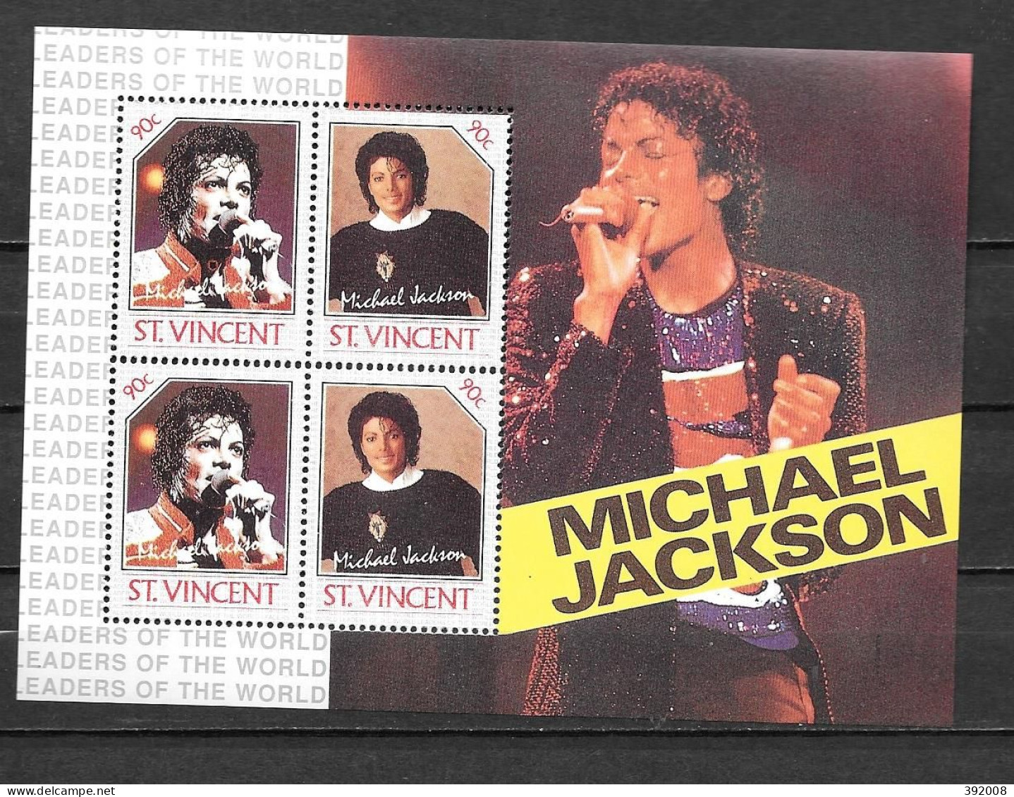 Michael Jackson - ST Vincent BF 634 **MNH - D4/1 - Sänger