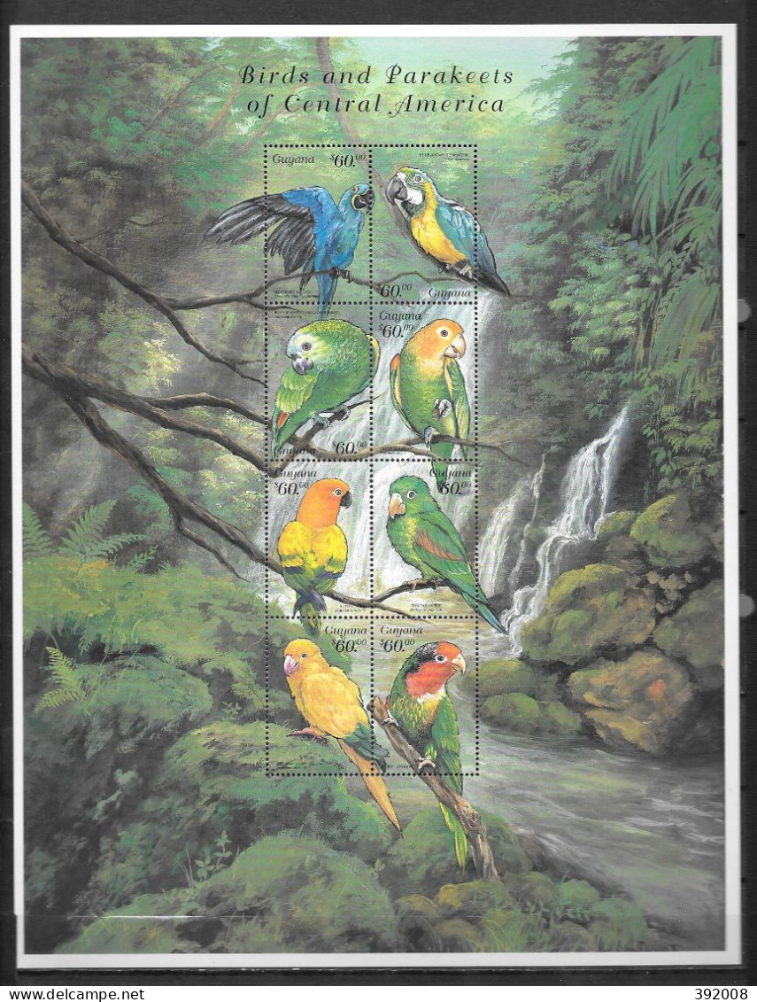 GUYANA - 4990 à 4997 **MNH - D4/23 - Papegaaien, Parkieten