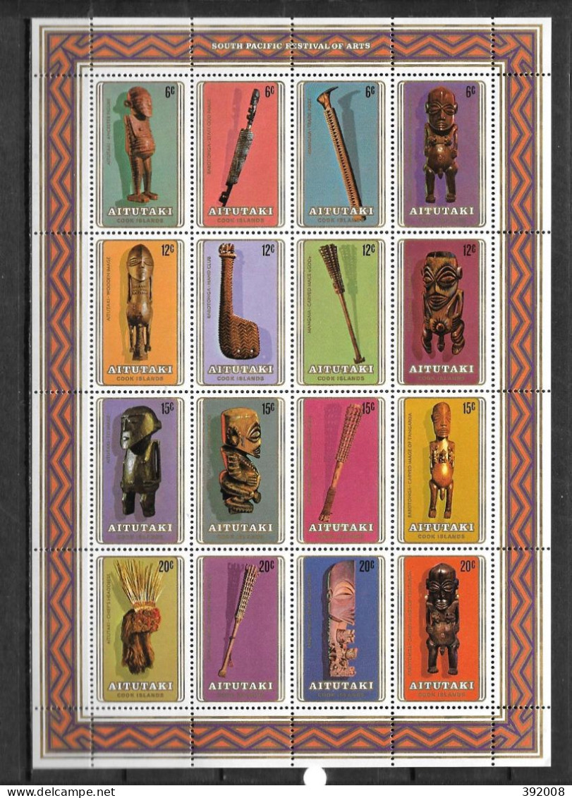 AITUTAKI - BF 30 **MNH - D4/16 - Scultura