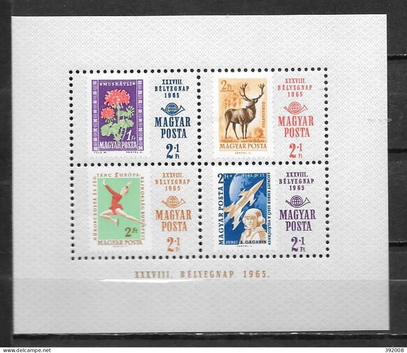 1965 - BF 57 **MNH - Journée Du Timbre - D4/6 - Blokken & Velletjes