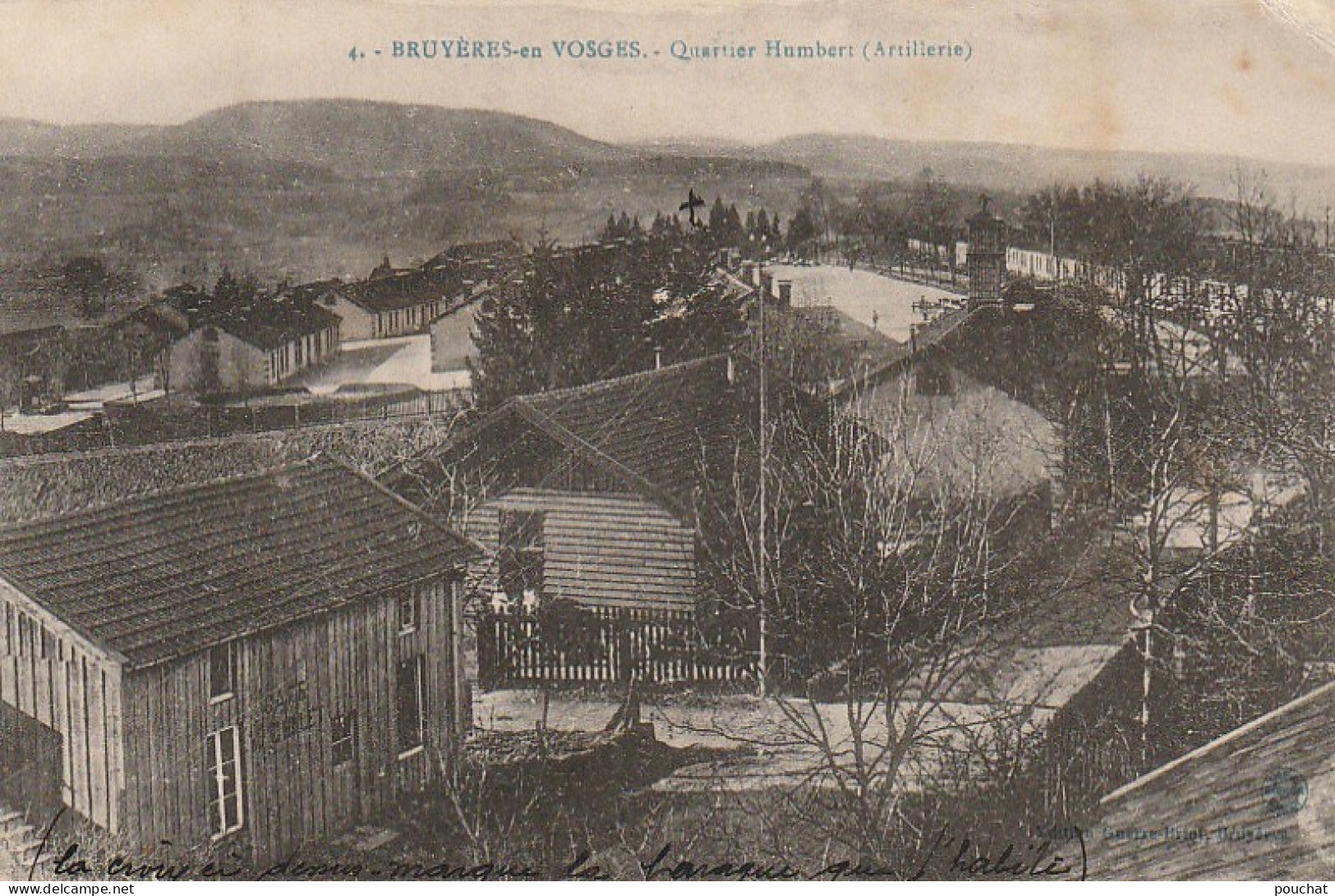 LE 16-(88) BRUYERES EN VOSGES - QUARTIER HUMBERT ( ARTILLERIE ) - 2 SCANS - Bruyeres