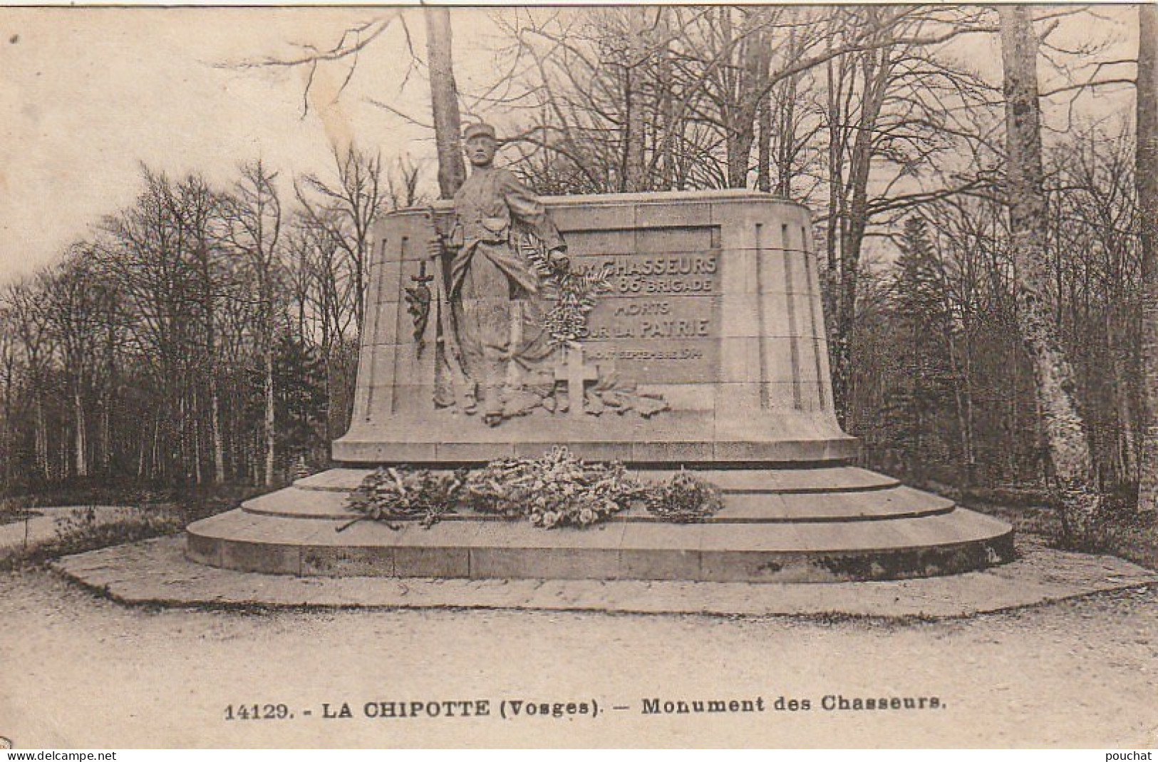 LE 16-(88) LA CHIPOTTE - MONUMENT DES CHASSEURS  - 2 SCANS - Other & Unclassified