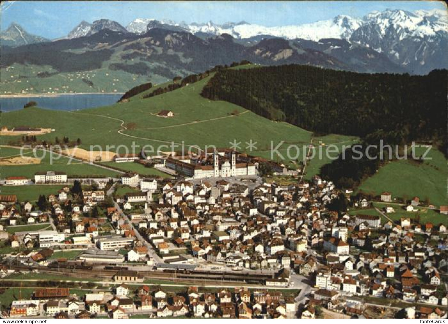 12597434 Einsiedeln SZ Kloster Sihlsee Und Glarner Alpen Einsiedeln - Autres & Non Classés