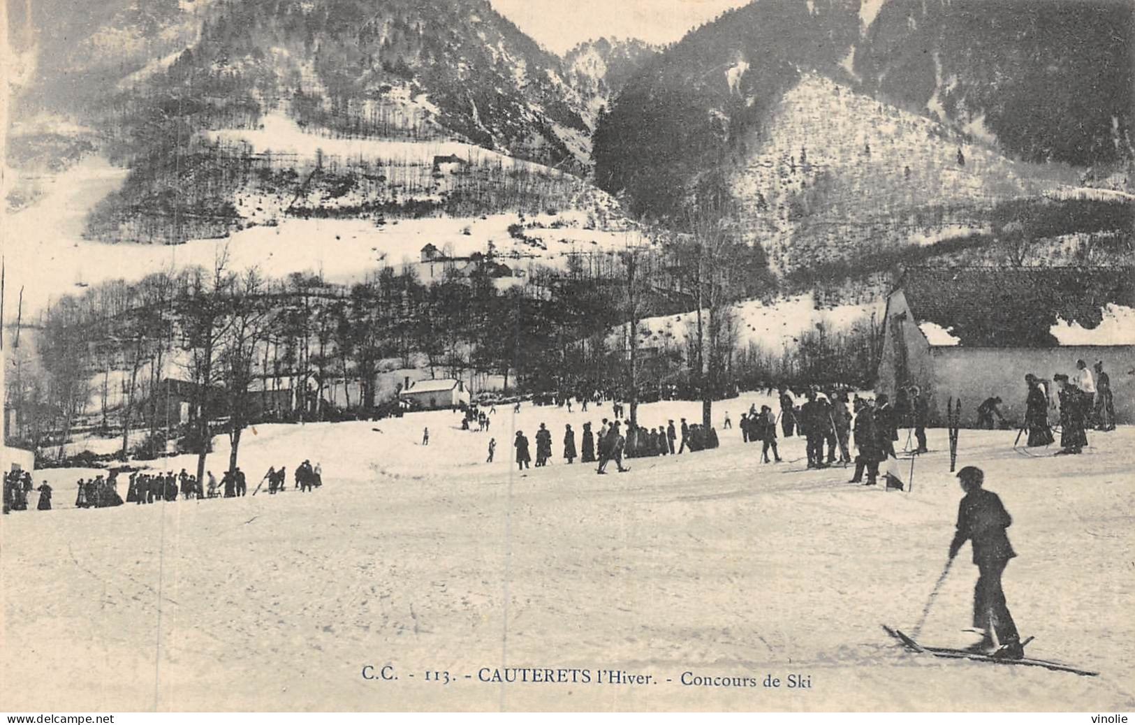 24-5373 : CAUTERETS. SPORTS D'HIVER. CONCOURS DE SKI. - Cauterets