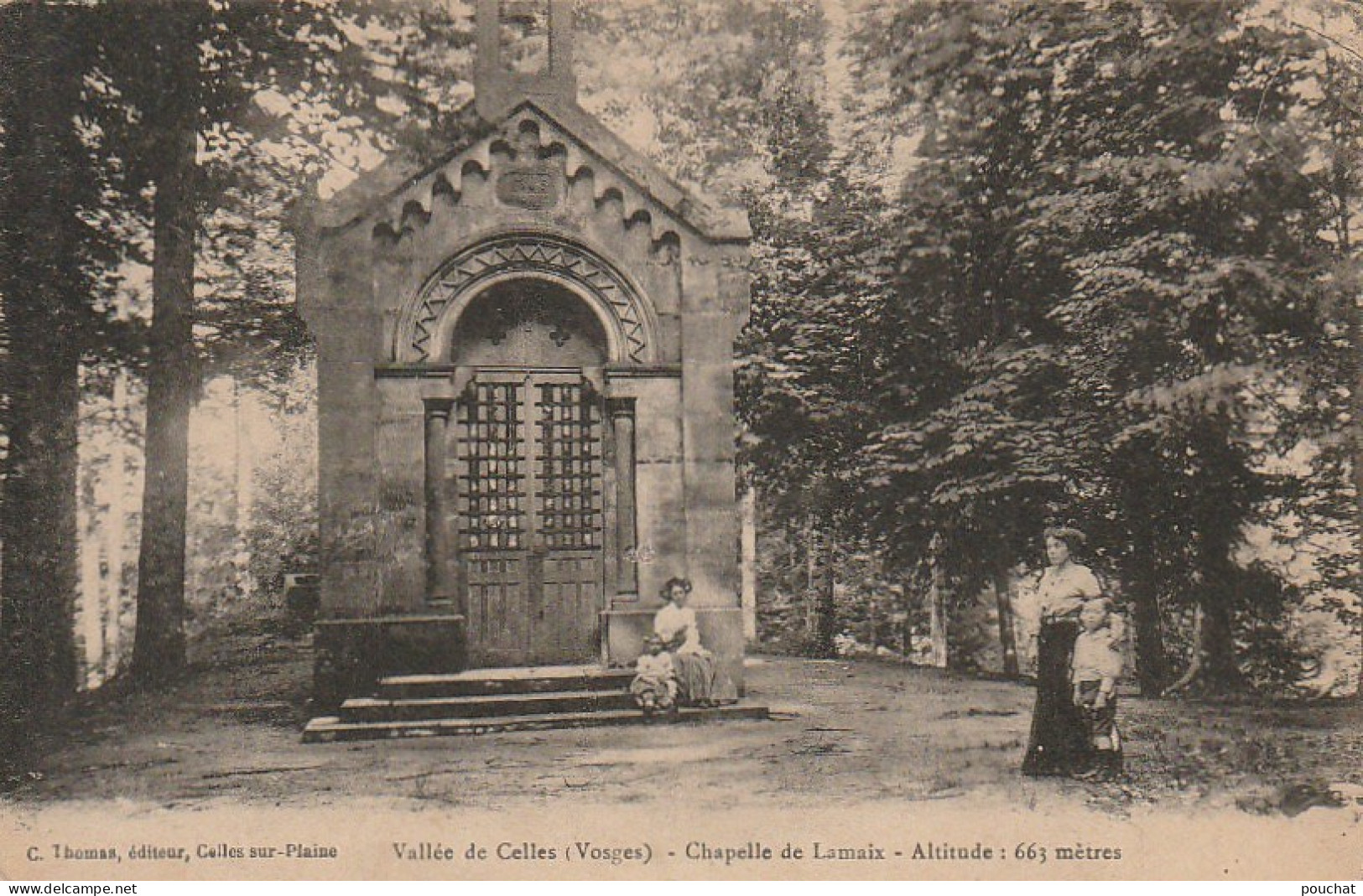 LE 16-(88) VALLEE DE CELLES - CHAPELLE DE LAMAIX - FEMMES AVEC ENFANTS -  2 SCANS - Sonstige & Ohne Zuordnung