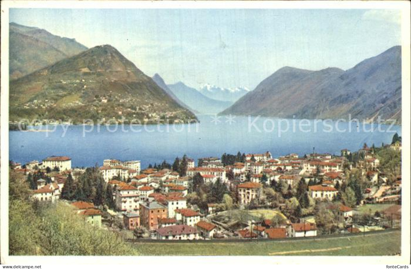 12595700 Paradiso Lago Di Lugano Vista Verso Porlezza Luganersee Paradiso - Andere & Zonder Classificatie