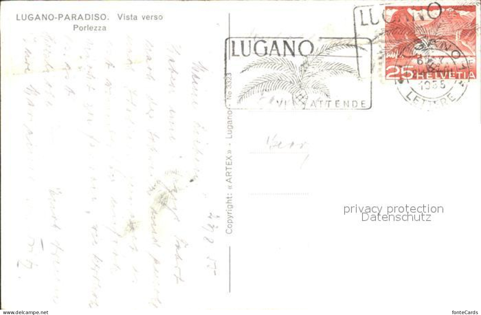 12595700 Paradiso Lago Di Lugano Vista Verso Porlezza Luganersee Paradiso - Sonstige & Ohne Zuordnung