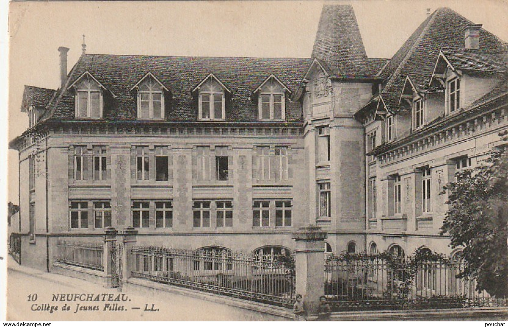 LE 17 -(88) NEUFCHATEAU - COLLEGE DE JEUNES FILLES - 2 SCANS - Neufchateau