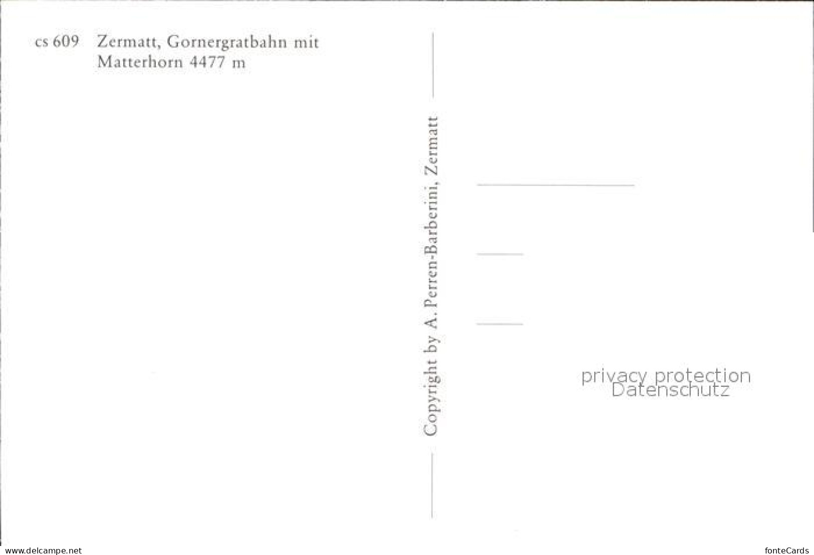 12594608 Gornergratbahn Matterhorn Zermatt  Gornergratbahn - Autres & Non Classés