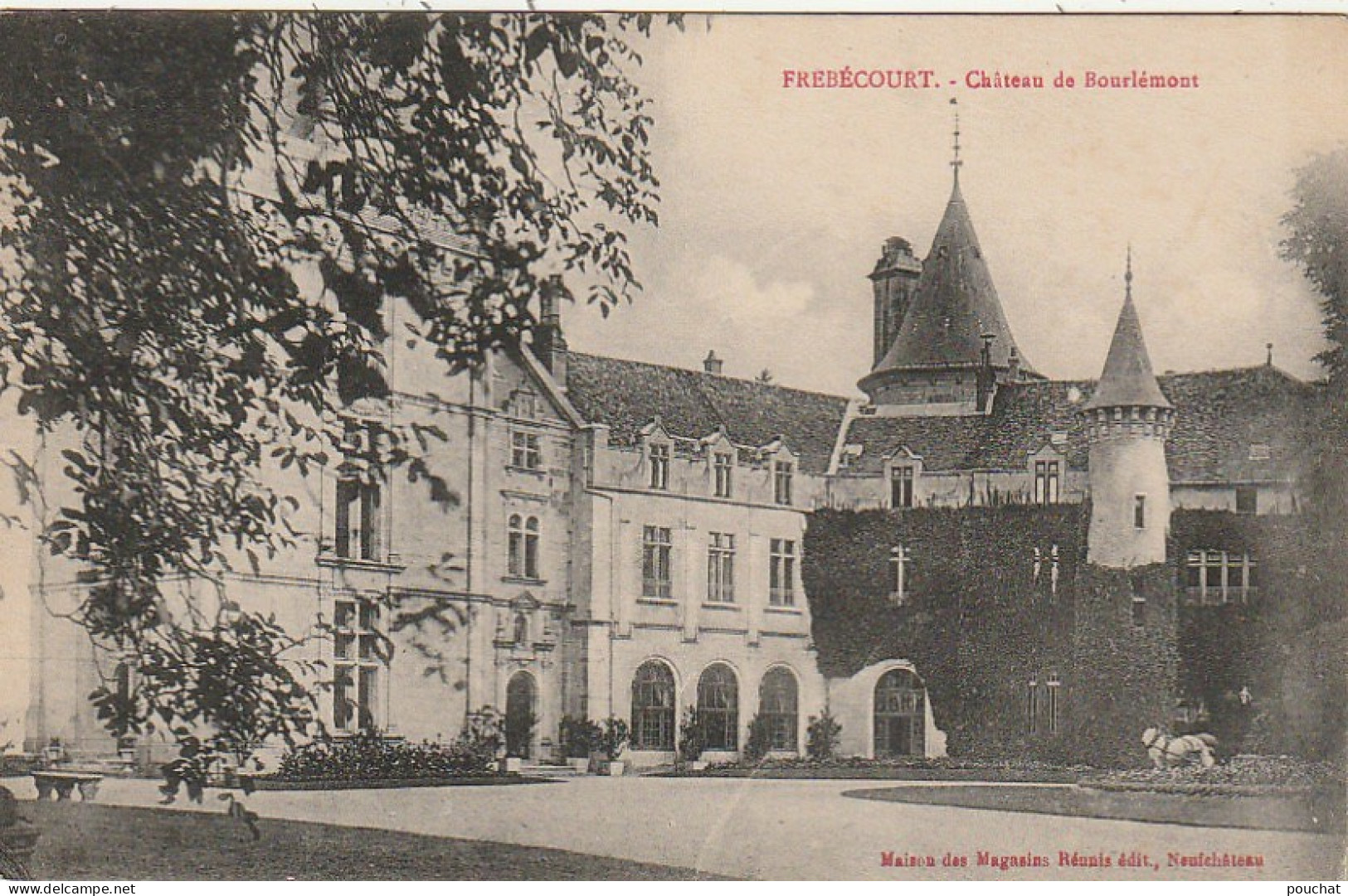 LE 18-(88) FREBECOURT - CHATEAU DE BOURLEMONT - 2 SCANS - Autres & Non Classés