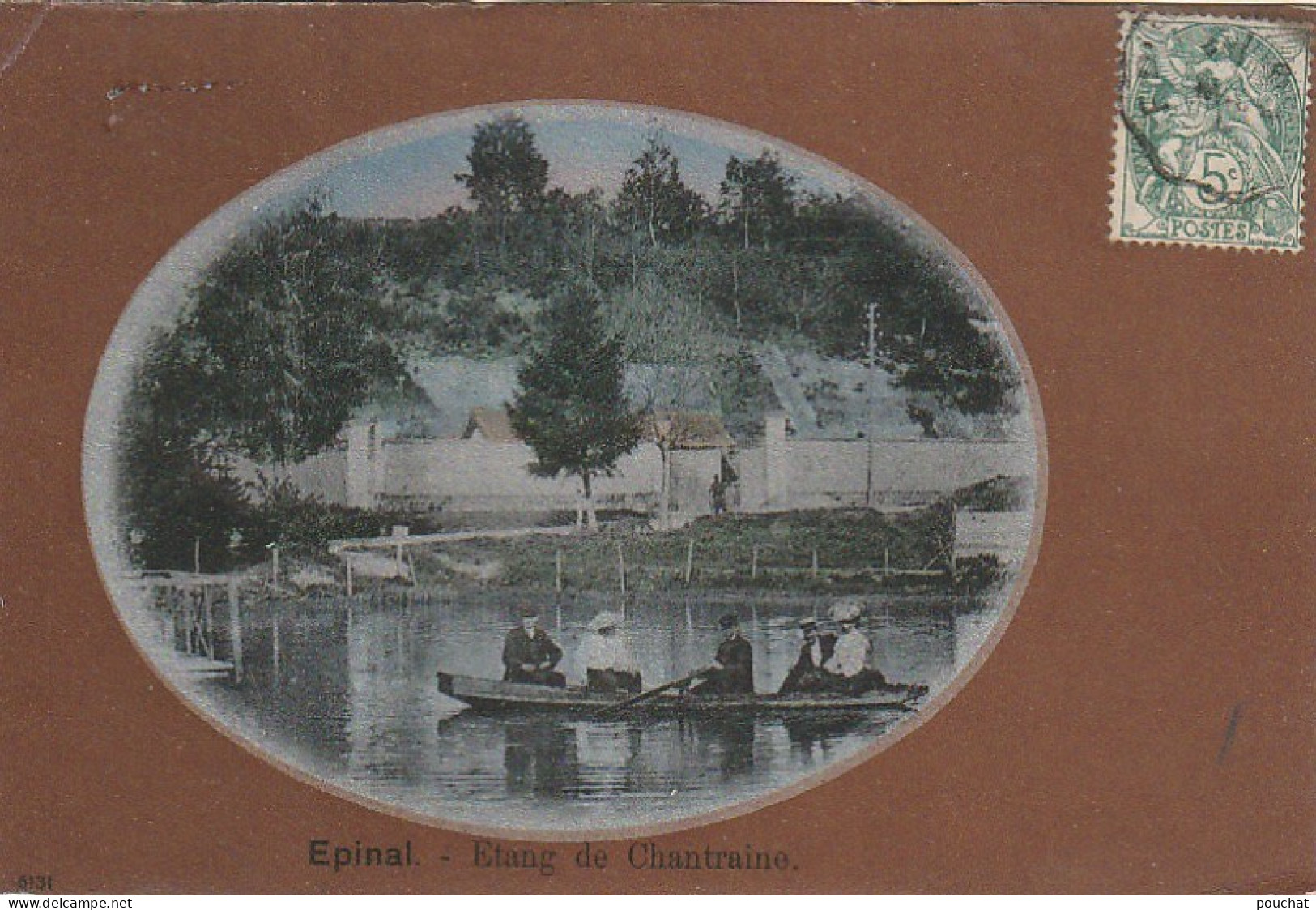 LE 18-(88) EPINAL - ETANG DE CHANTRAINE - BARQUE ET CANOTEURS  - 2 SCANS - Epinal