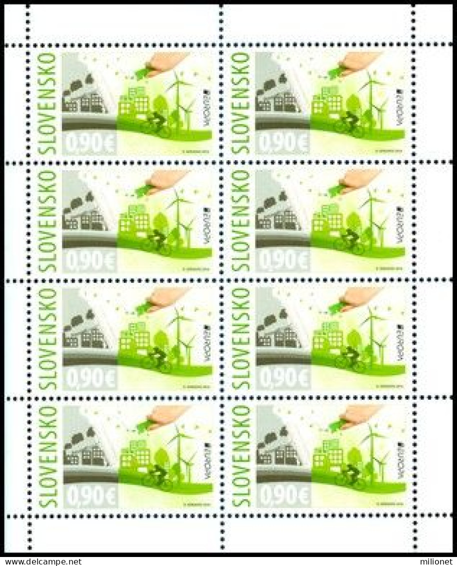 SALE!!! SLOVAKIA ESLOVAQUIA SLOVAQUIE SLOWAKEI 2016 EUROPA CEPT Think Green Sheetlet Of 8 Stamps MNH ** - 2016