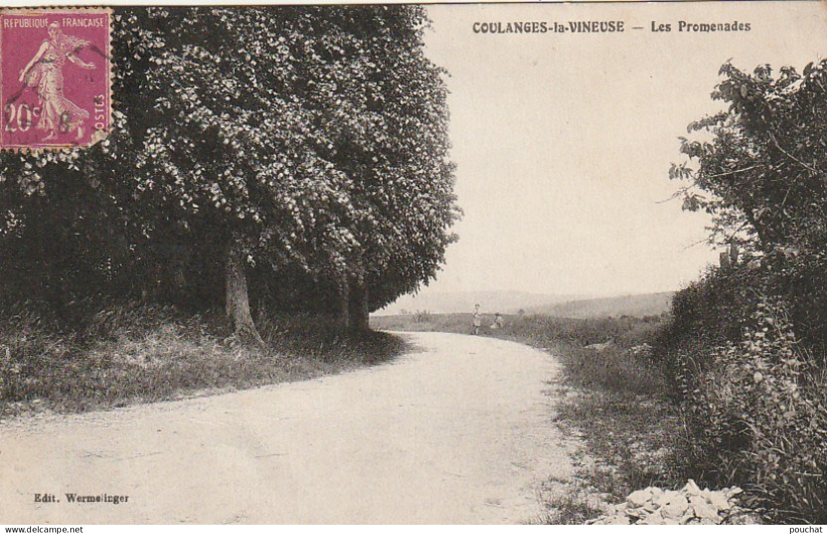 LE 19 -(89) COULANGES LA VINEUSE - LES PROMENADES - 2 SCANS - Coulanges La Vineuse