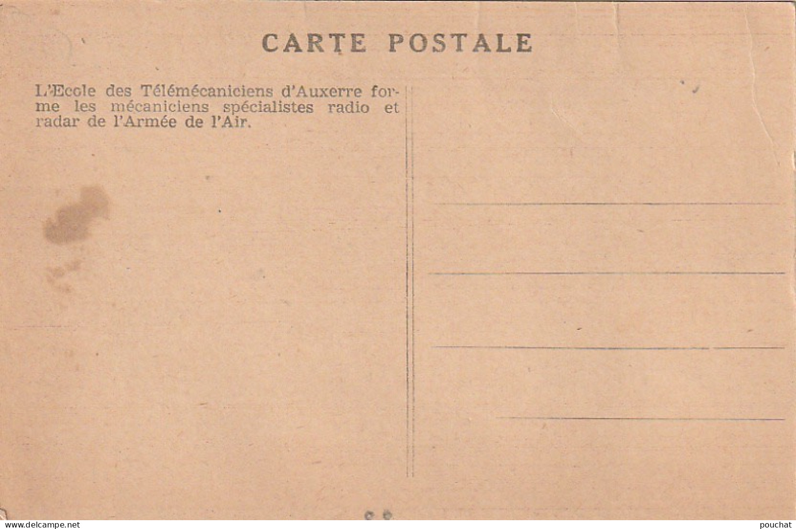 LE 19 -(89) AUXERRE - SALLE D' INSTRUCTION DE L' ECOLE DES TELEMECANICIENS DE L' ARMEE DE L' AIR   - 2 SCANS - Auxerre