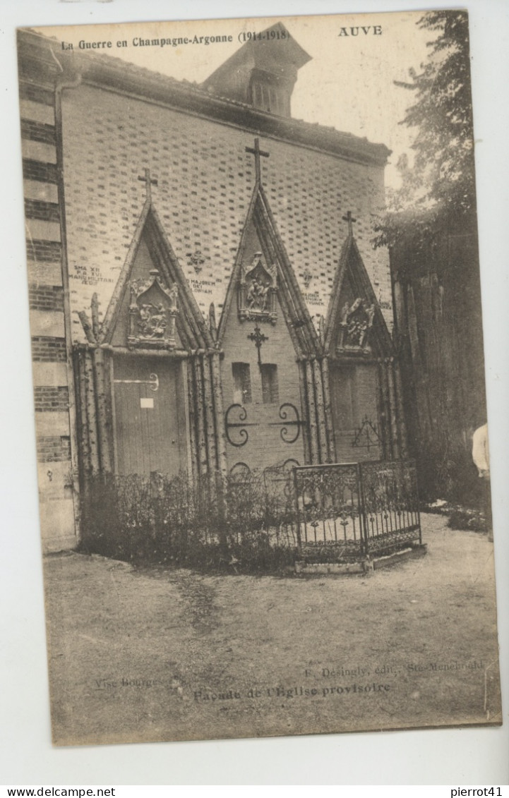 AUVE - Façade De L'Eglise Provisoire - Sonstige & Ohne Zuordnung