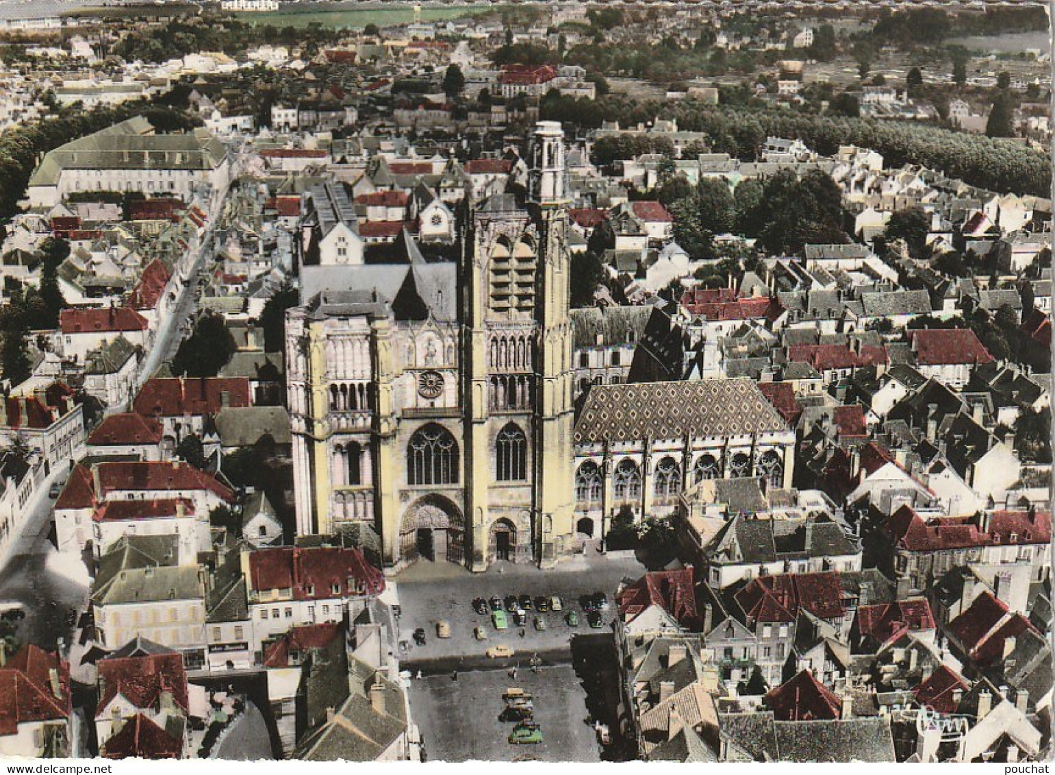 LE 20-(89) SENS - LA CATHEDRALE - CARTE COULEURS - 2 SCANS  - Sens