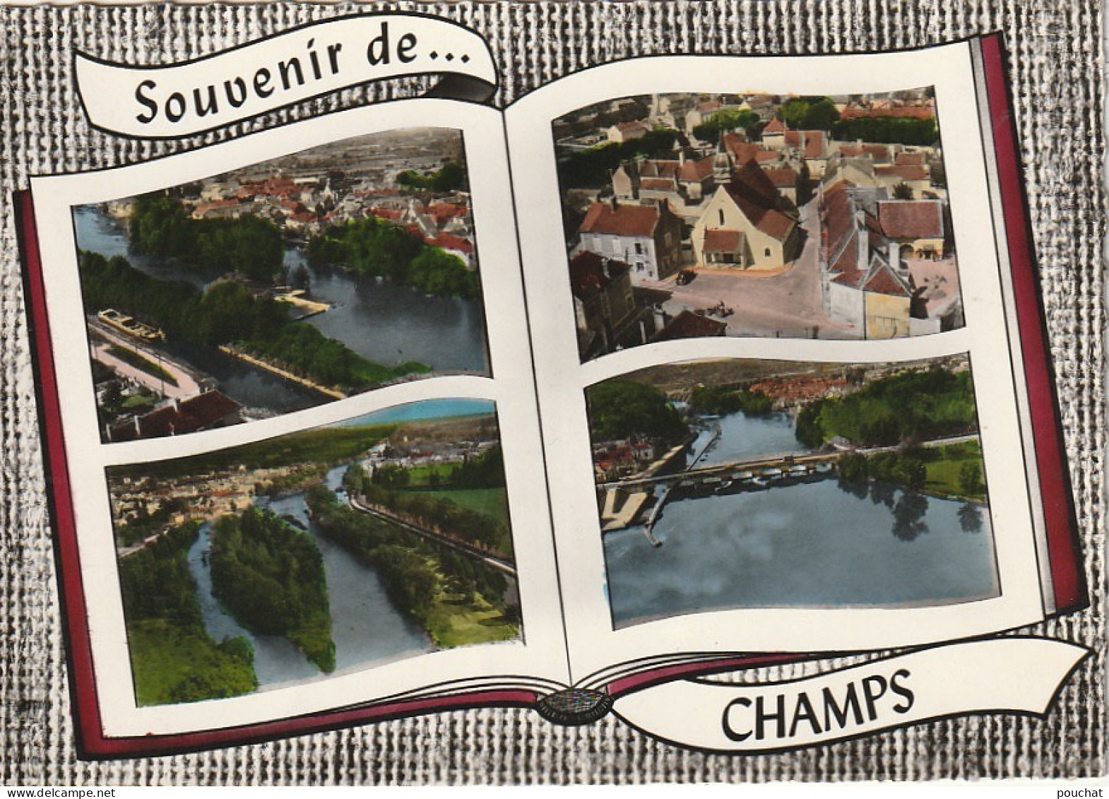LE 20-(89) SOUVENIR DE CHAMPS - CARTE COULEURS MULTIVUES - 2 SCANS  - Champs Sur Yonne