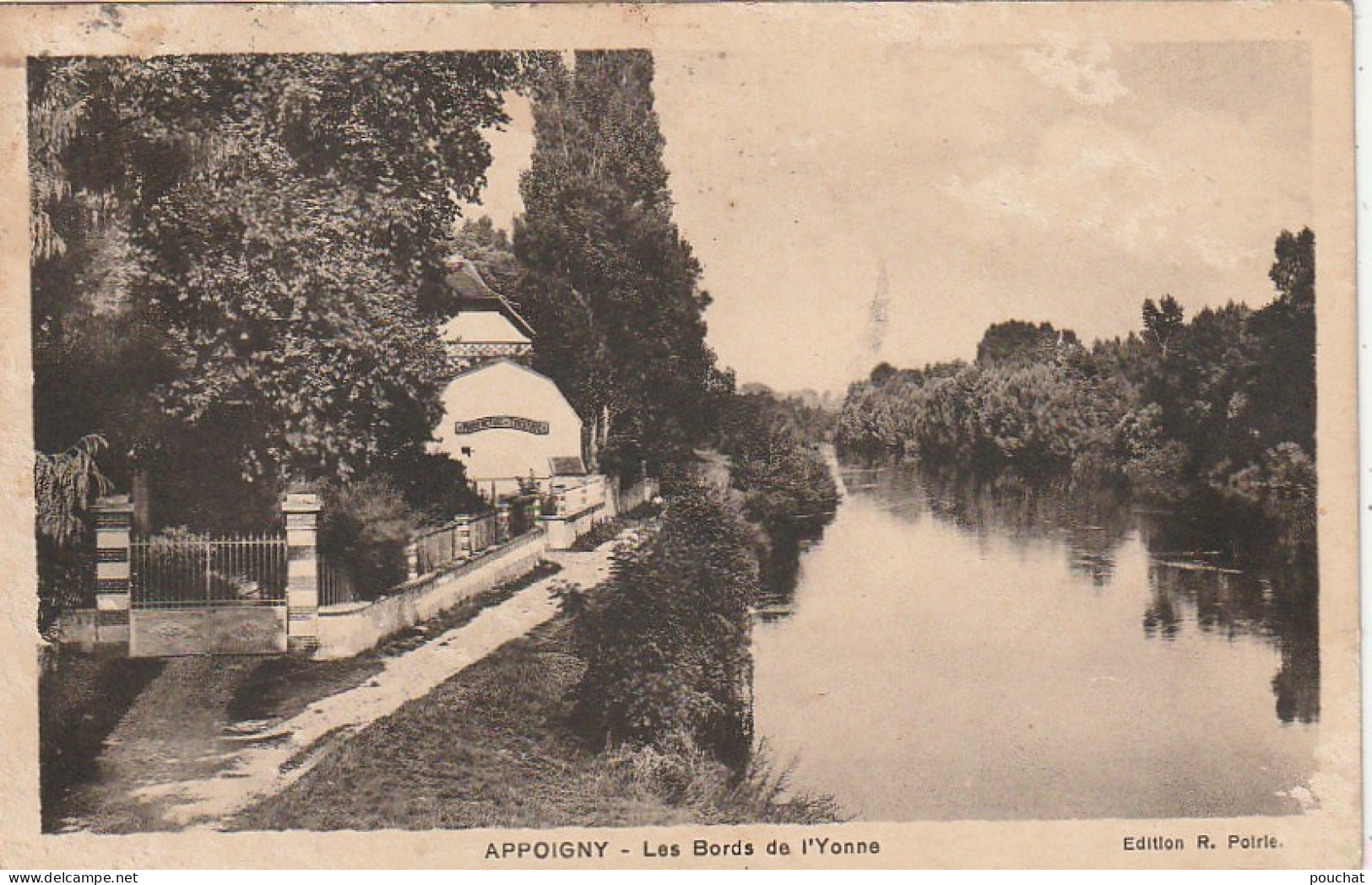 LE 21-(89) APPOIGNY - LES BORDS DE L' YONNE  - 2 SCANS  - Appoigny