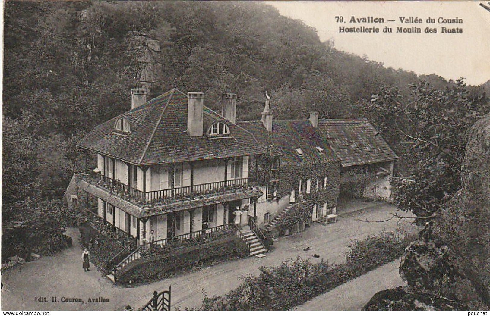 LE 21-(89) AVALLON - VALLEE DU COUSIN - HOSTELLERIE DU MOULIN DES RUATS - 2 SCANS  - Avallon