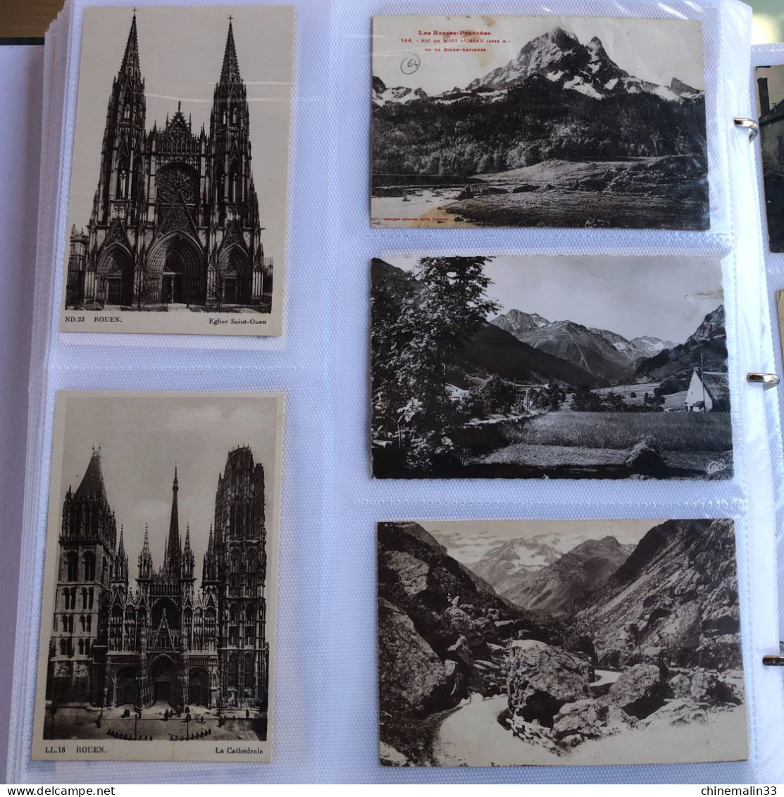 ALBUM DE 300 CARTES POSTALES DE 1905 a 1980