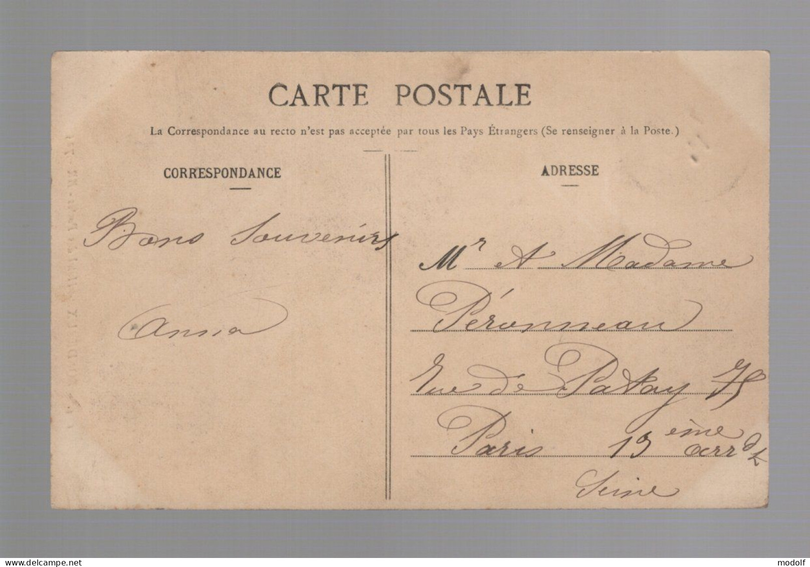 CPA - 33 - Bordeaux - Hôtel Des Postes - Animée - Circulée En 191? - Bordeaux