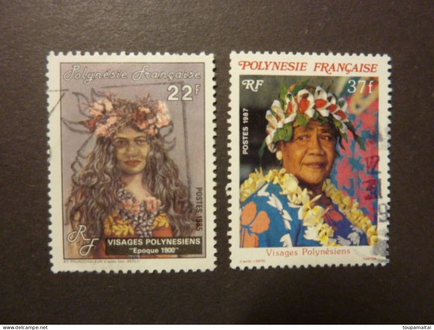 POLYNESIE FRANCAISE, Années 1985 Et 1987,  YT N° 230 Et 274 Oblitérés, Visages Polynésiens - Usati