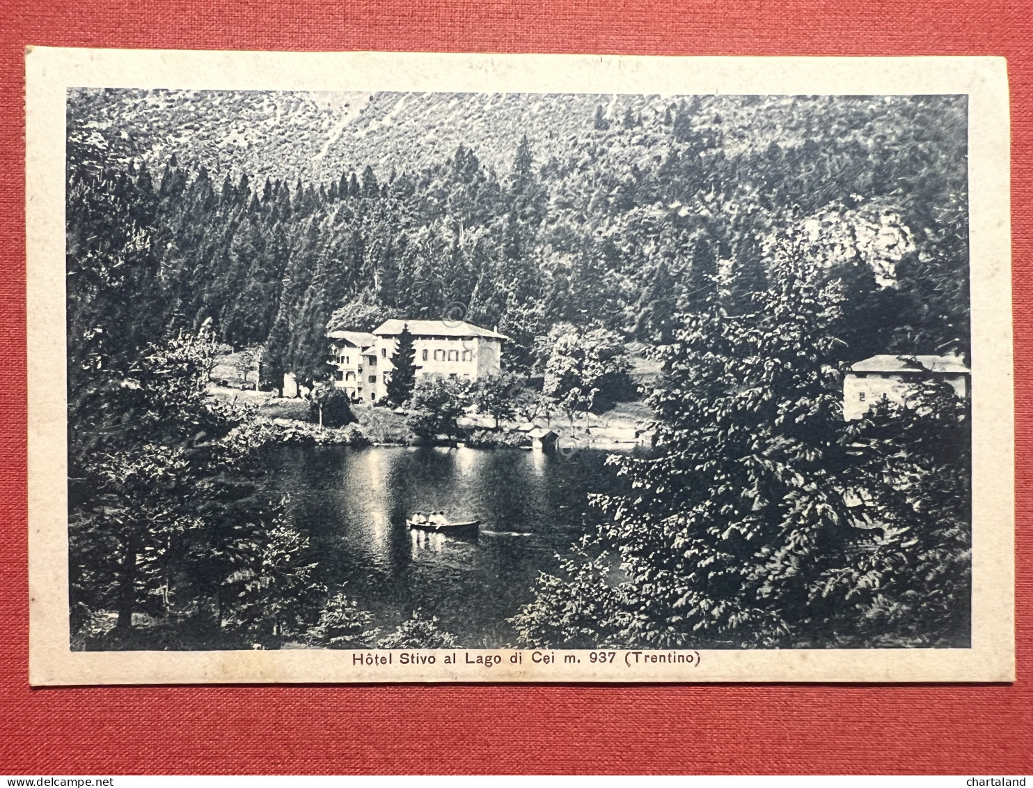 Cartolina - Hotel Stivo Al Lago Di Cei ( Trentino ) - 1929 - Trento