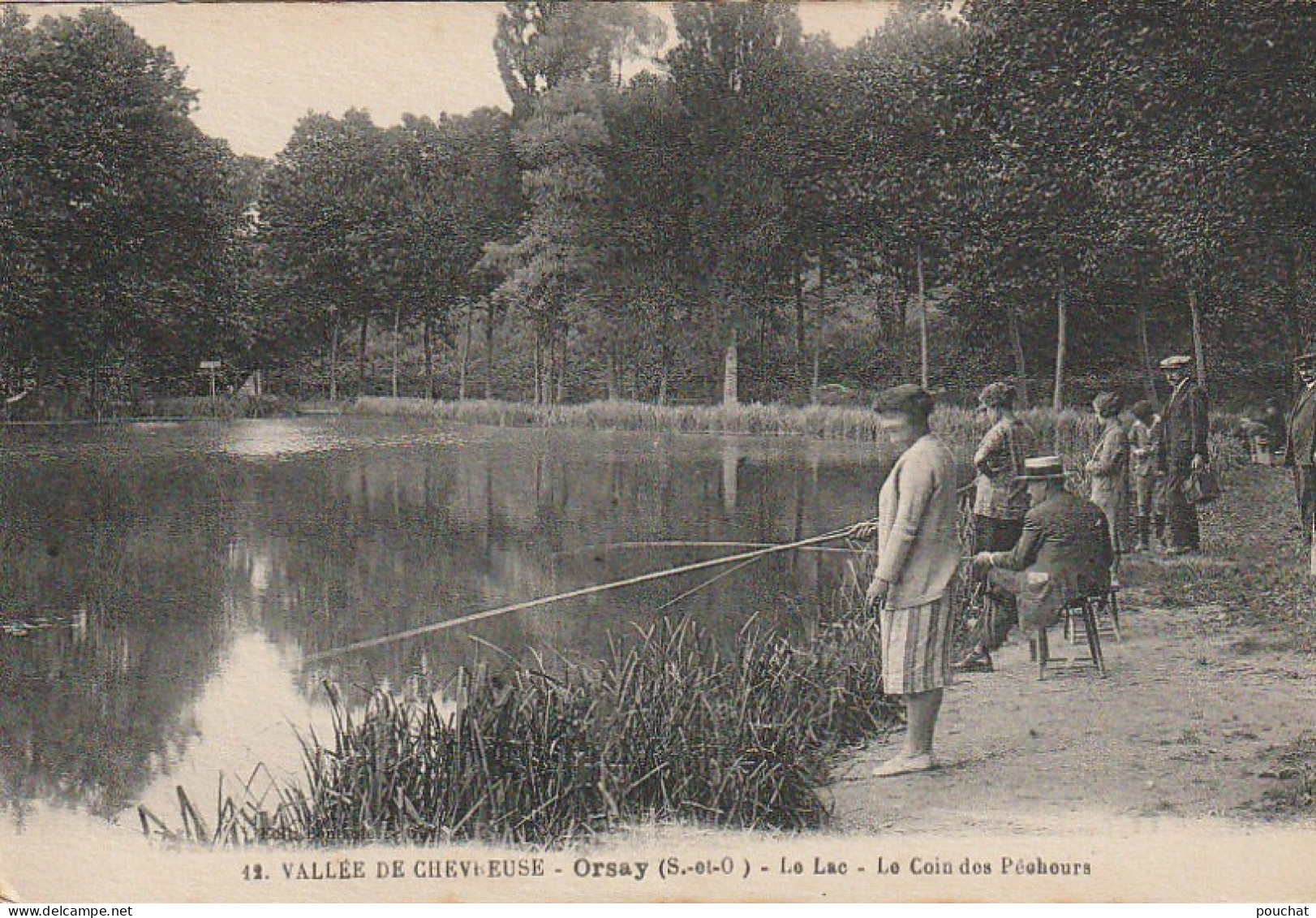 LE 23 -(91) ORSAY - LE LAC - LE COIN DES PECHEURS   - 2 SCANS - Orsay