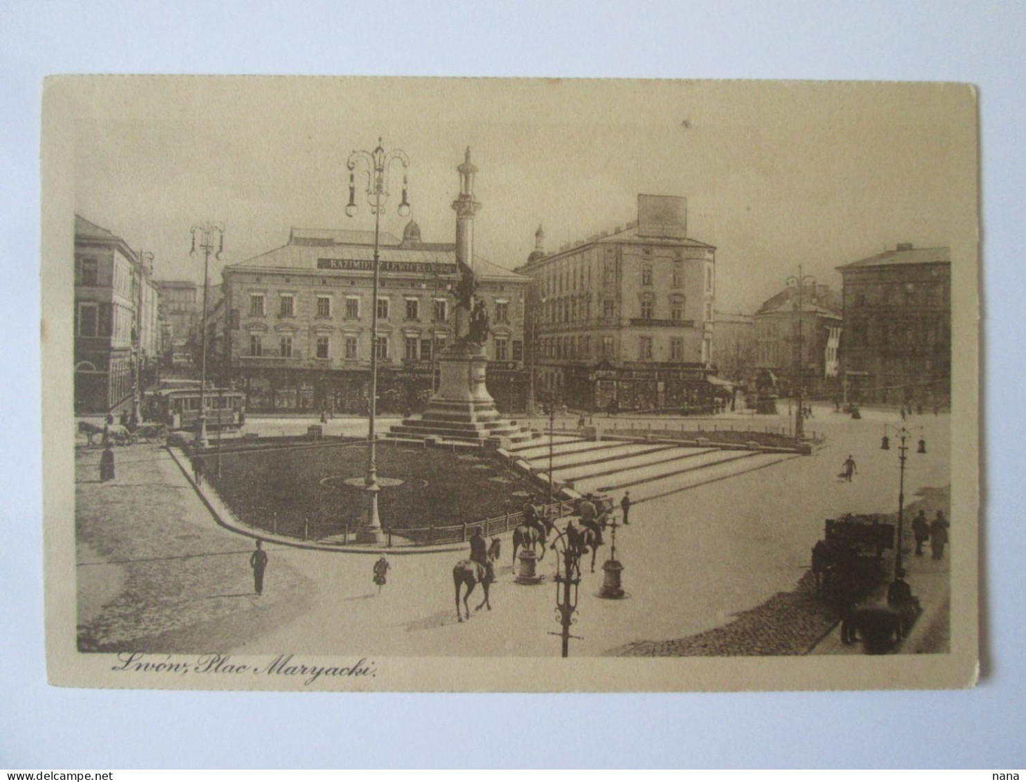 Ukraine Former Poland-Lvov/Lwow/Lemberg:Place Maryacki Unused Postcard Publ. Leon Propst.1911 - Ucrania