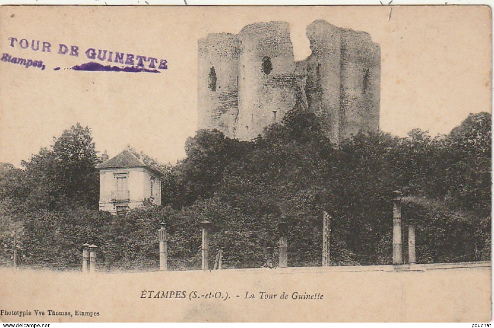 LE 25-(91) ETAMPES - LA TOUR DE GUINETTE  - 2 SCANS - Etampes