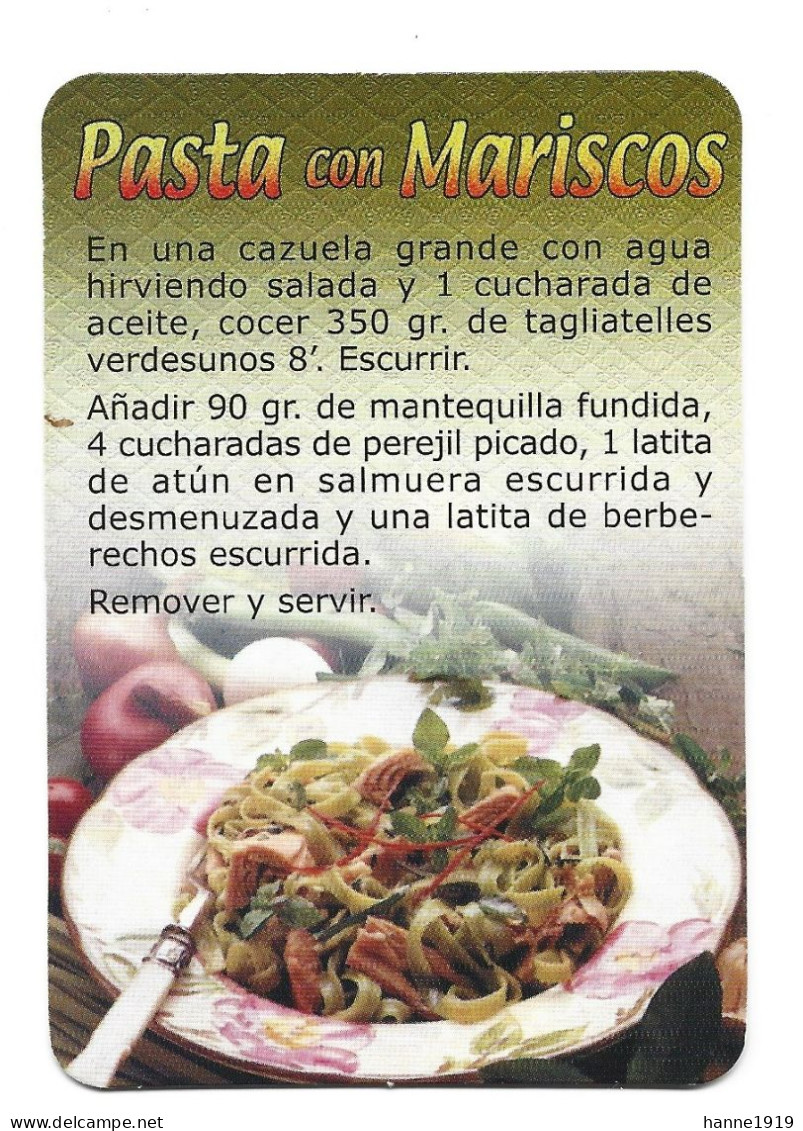 Yatova Valencia Espana Calendario 2004 Pasta Con Mariscos Calendrier Htje - Formato Piccolo : 2001-...