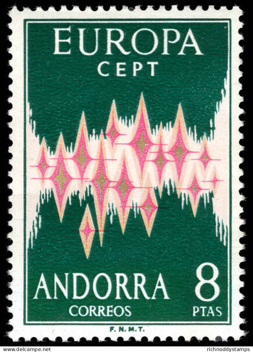 Spanish Andorra 1972 Europa Unmounted Mint. - Nuevos