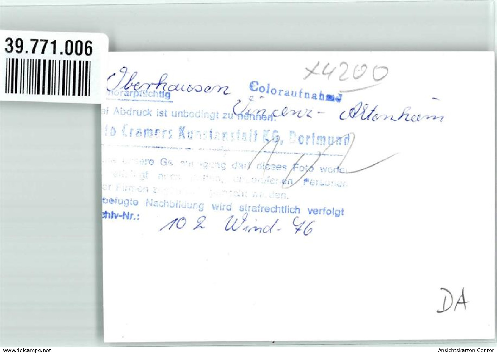 39771006 - Oberhausen , Rheinl - Oberhausen