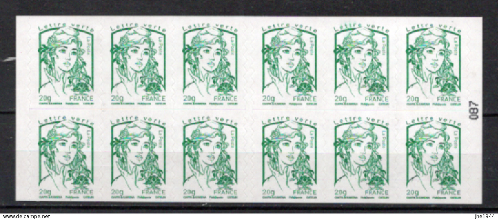 France Carnet N° 858-C1 ** Le Timbre Vert - Other & Unclassified
