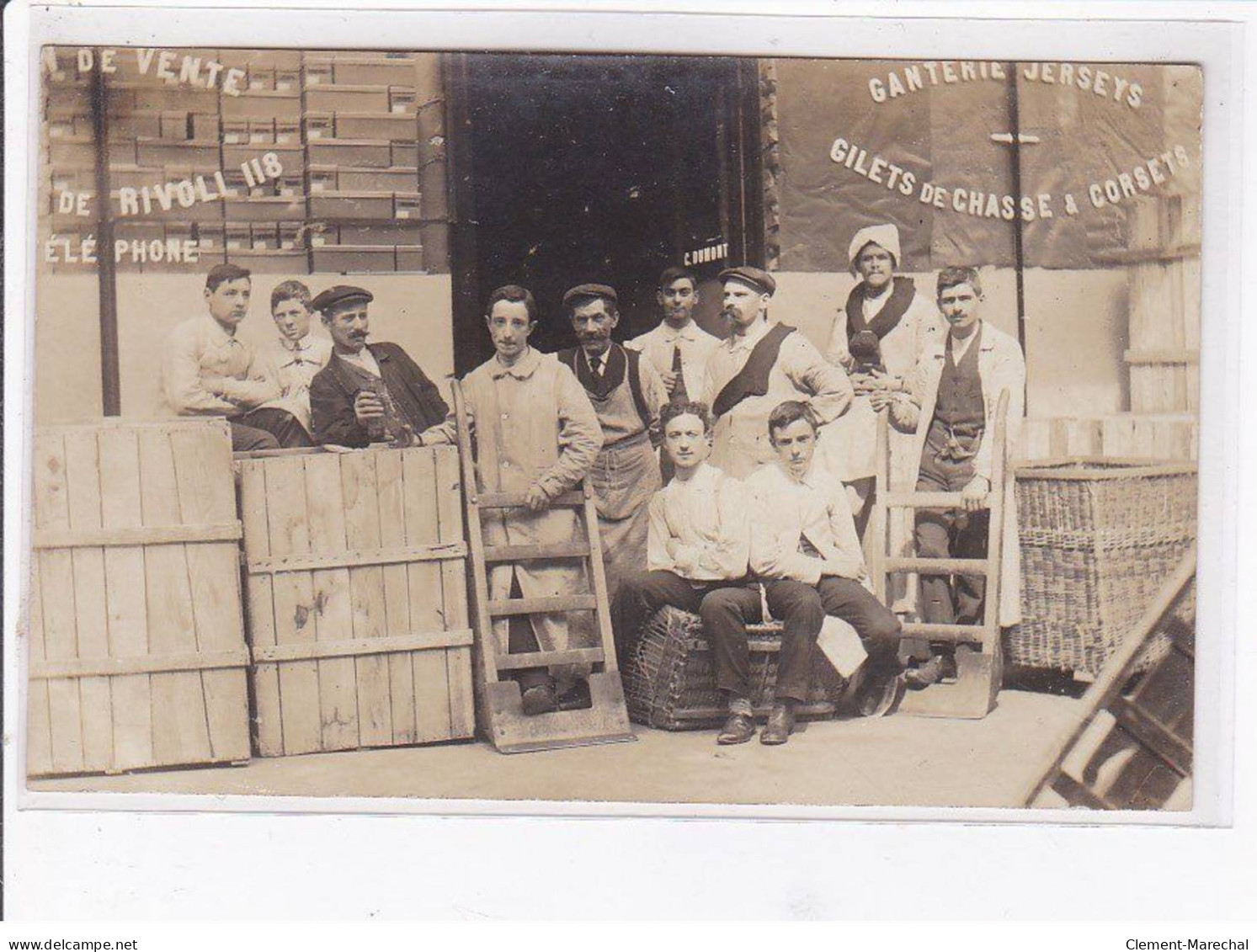 PARIS - Carte - Photo - Bonneterie En Gros - Dumont - Très Bon état - District 01