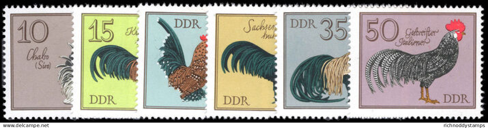 East Germany 1979 Poultry Unmounted Mint. - Unused Stamps