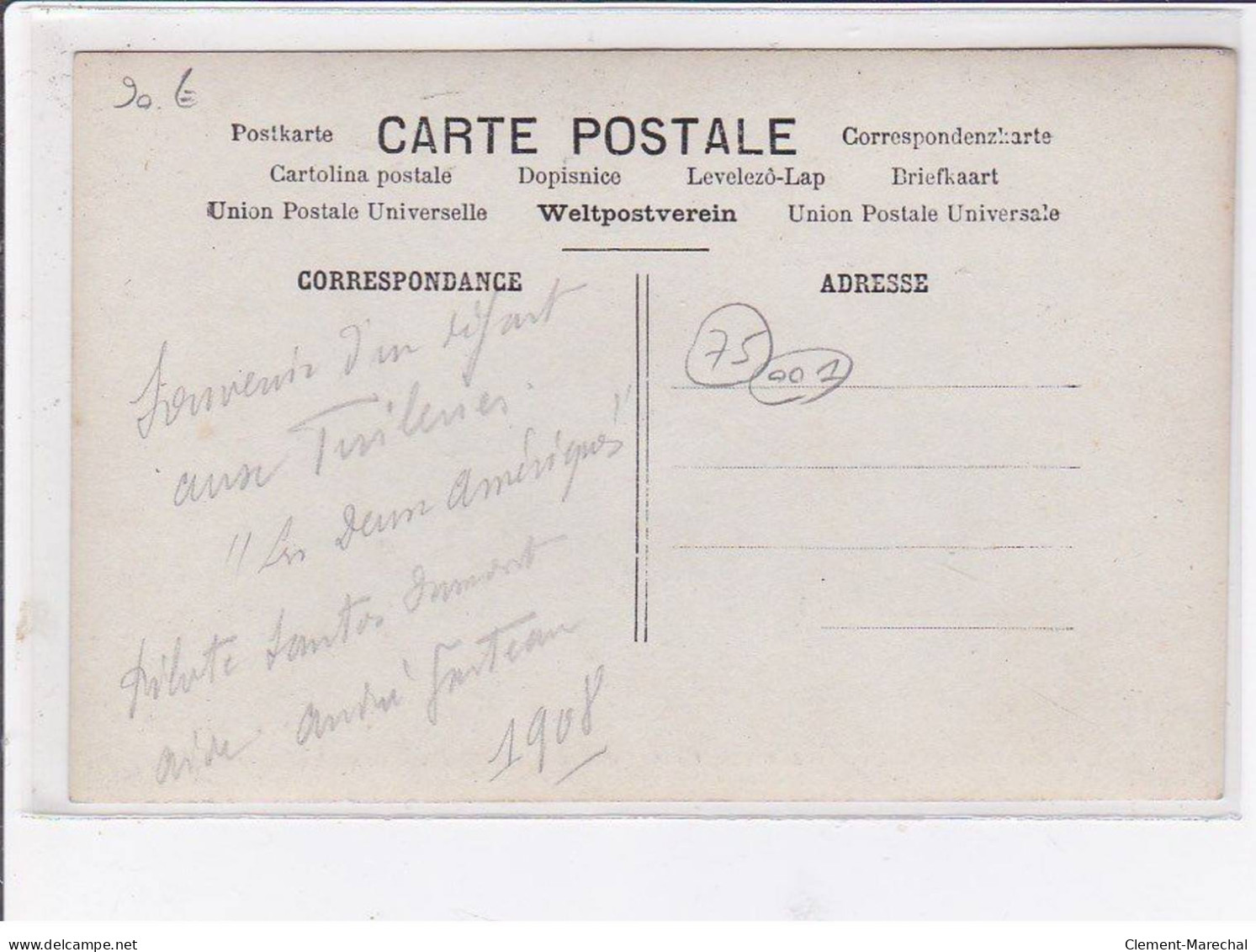 PARIS Grand Prix De L'Aéro-club De France - Octobre 1908 - Lâcher Des Ballons Sondes - Très Bon état - District 01