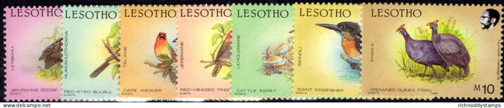 Lesotho 1989-91 Birds Unmounted Mint. - Lesotho (1966-...)