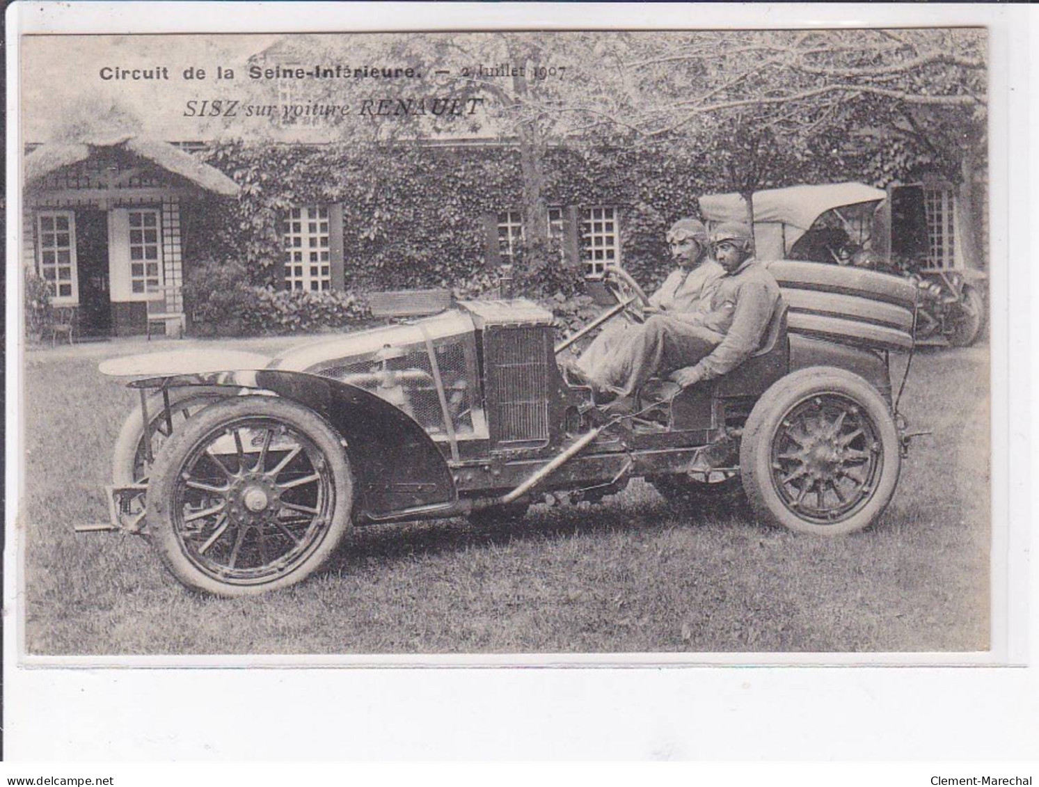 Circuit De La Seine-Inférieure - 2 Juillet 1907 - Sisz Sur Voiture Renault - Très Bon état - Otros & Sin Clasificación