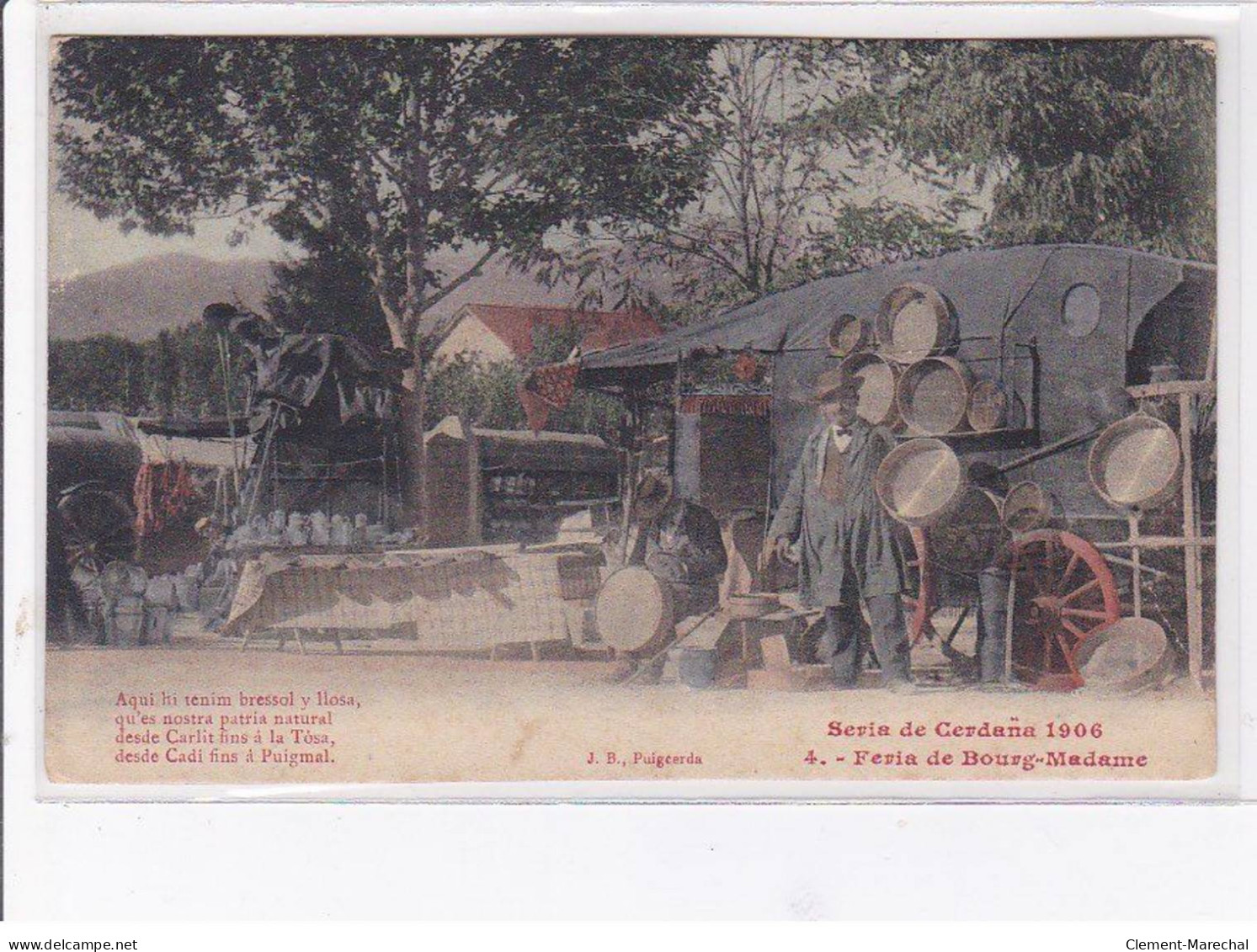 BOURG MADAME - Feria - Sevia De Cerdana 1906 - Très Bon état - Andere & Zonder Classificatie