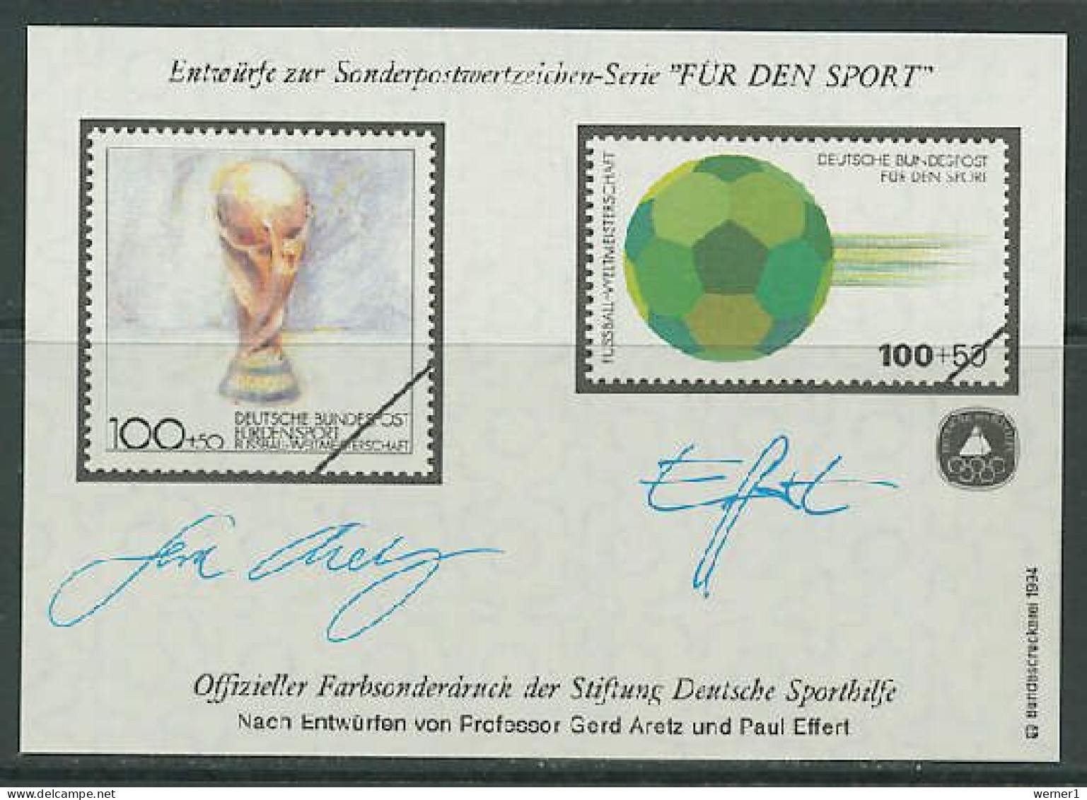 Germany 1994 Football Soccer World Cup Vignette MNH - 1994 – Estados Unidos
