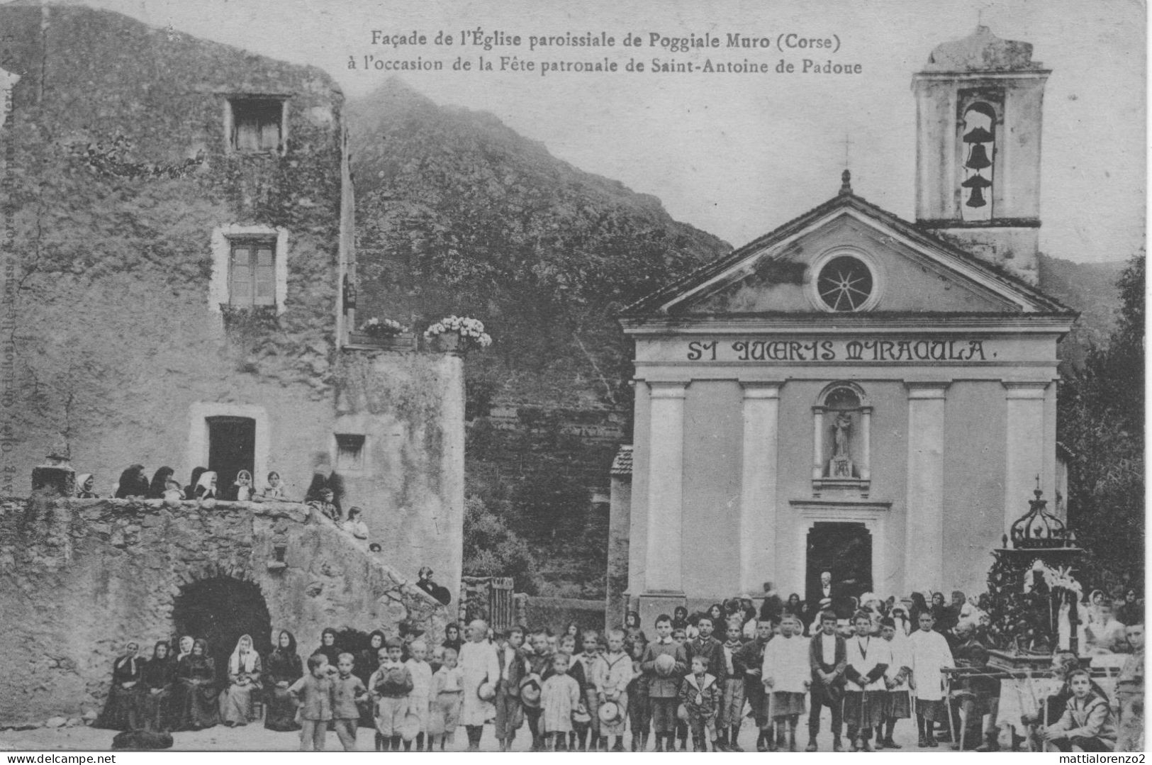 (CORSE) POGGIALE-MURO "FACADE DE L'EGLISE" - Otros & Sin Clasificación