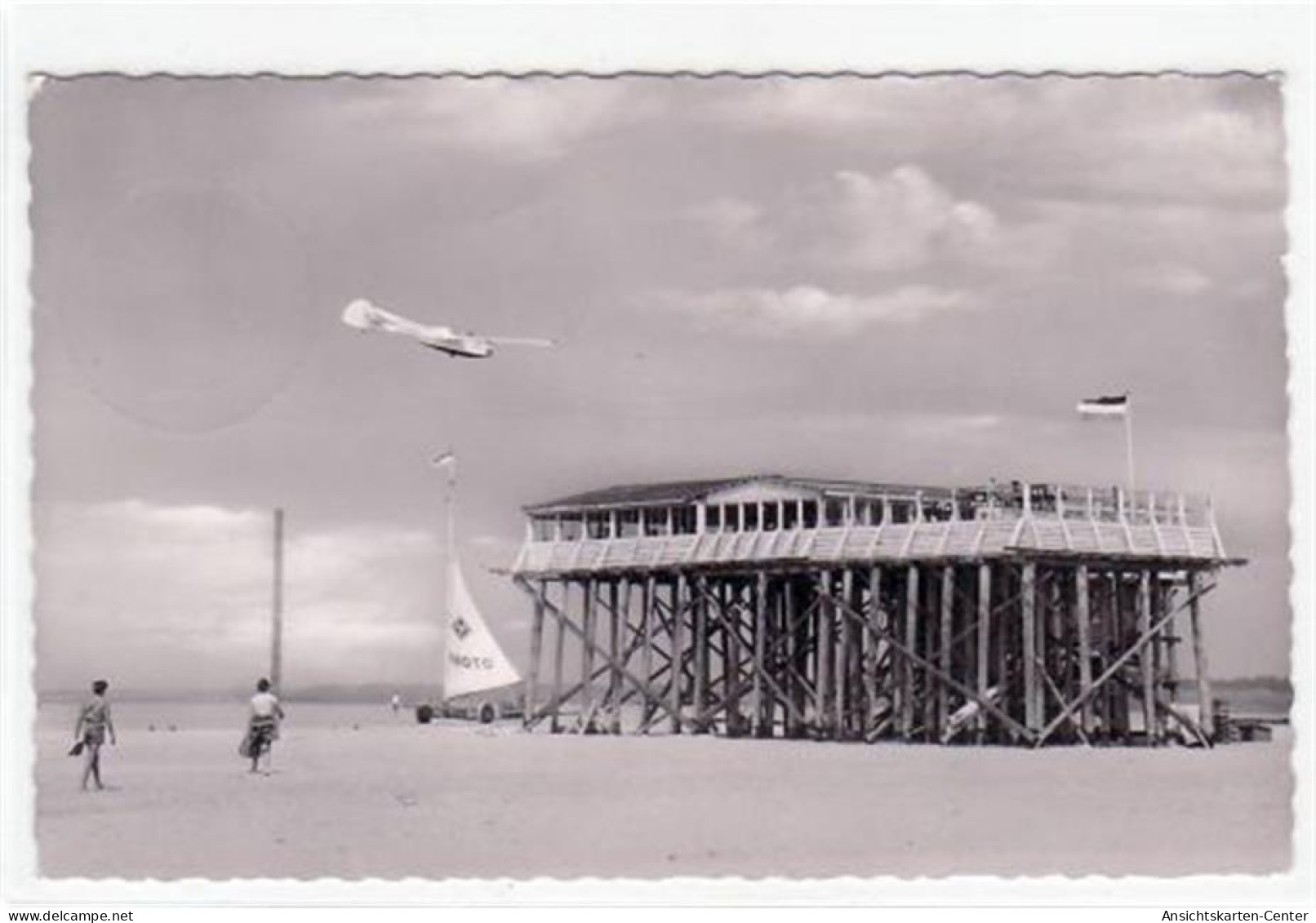 39069206 - St. Peter - Ording Mit Arche Noah Gelaufen, 1961. Leicht Buegig, Leichter Stempeldurchdruck, Sonst Gut Erhal - St. Peter-Ording