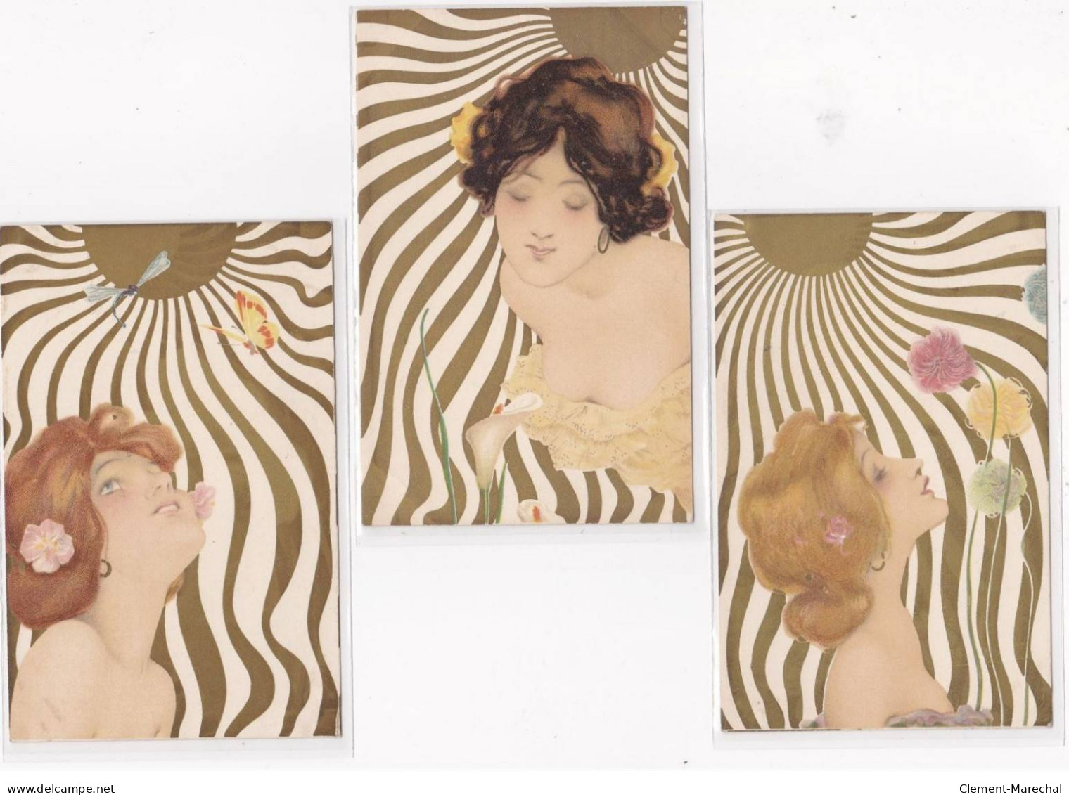 KIRCHNER Raphaël : Série Complète De 6 Carte Postales "Femmes Au Soleil" (K-1) - Très Bon état - Kirchner, Raphael