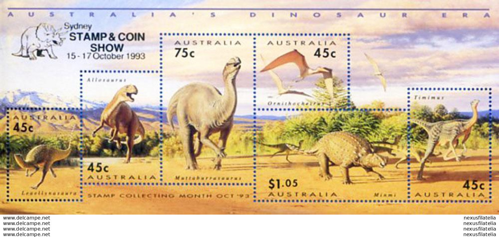 Fauna. Dinosauri. "Sydney 1993". - Other & Unclassified