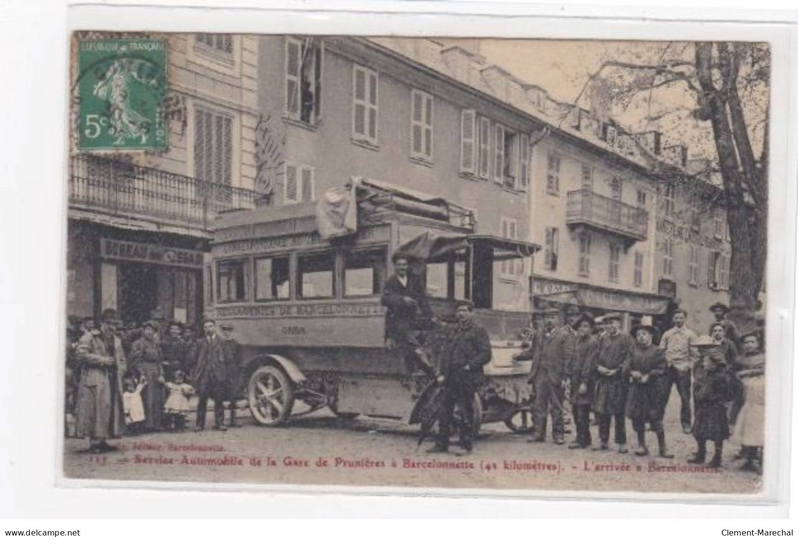 BARCELONNETTE - Service Automobile De La Gare De Prunières - L'arrivée - Très Bon état - Barcelonnetta